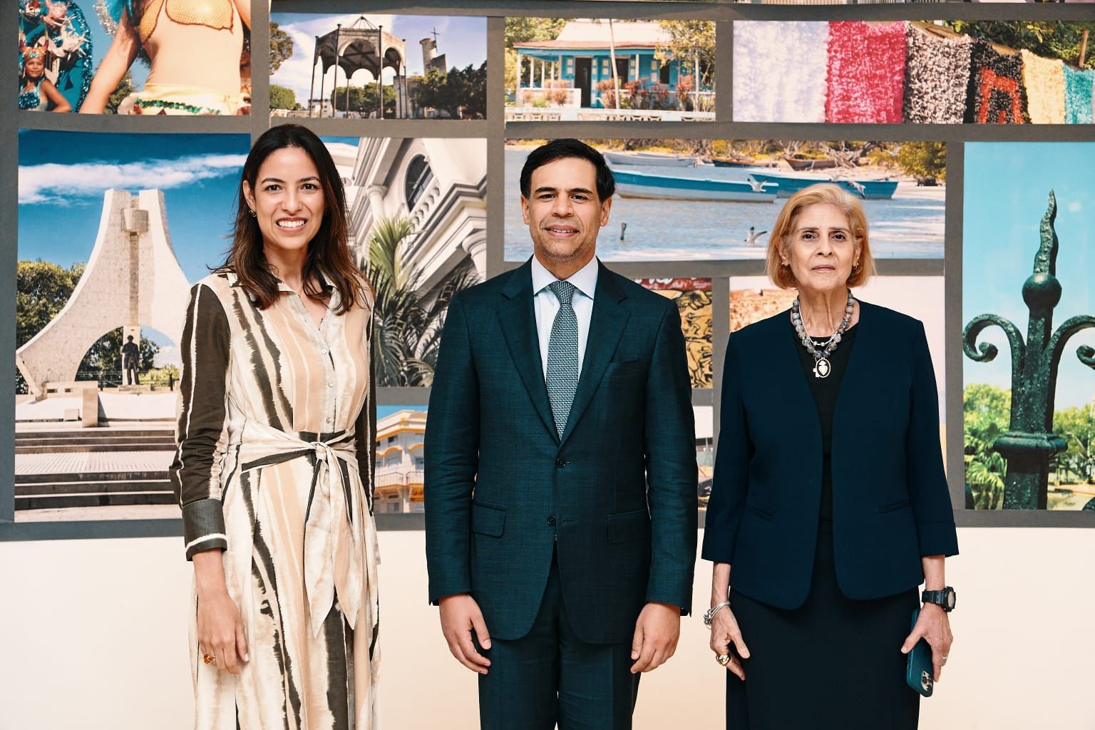 Melany Rodríguez, Roberto Ángel Salcedo e Ingrid González.