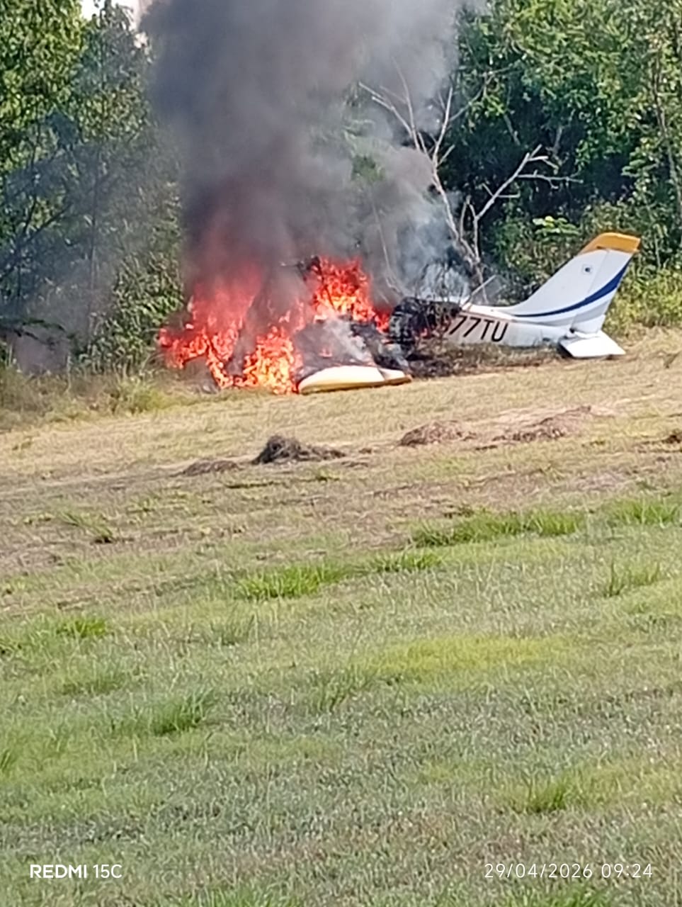 Avioneta accidentada en Dajabón.