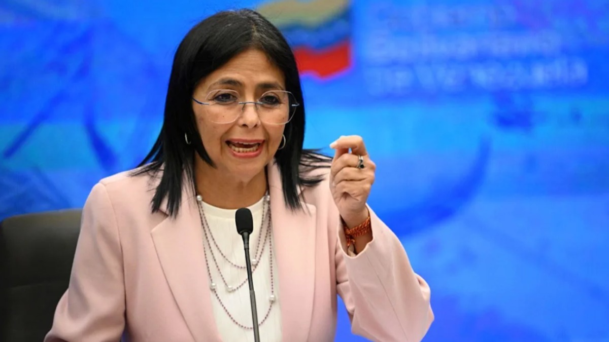 Delcy Rodríguez, presidenta encargada de Venezuela.