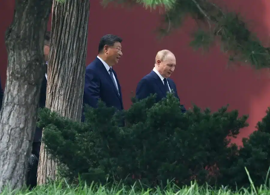 El presidente ruso, Vladímir Putin, y el presidente chino, Xi Jinping, en una imagen de archivo. EFE/EPA/ALEXANDER KAZAKOV/SPUTNIK/KREMLIN.