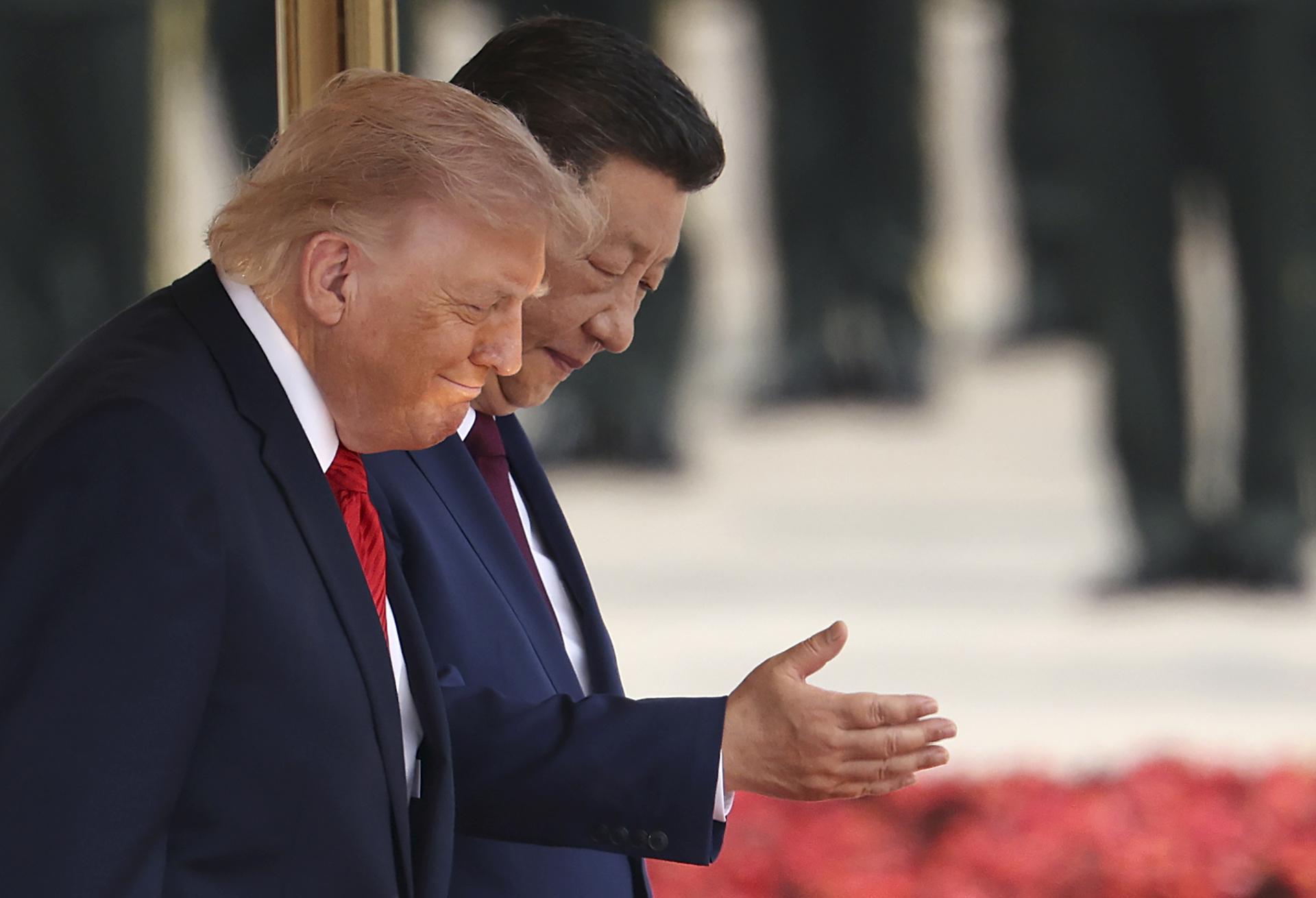 Xi Jinping y su homólogo Donald Trump.