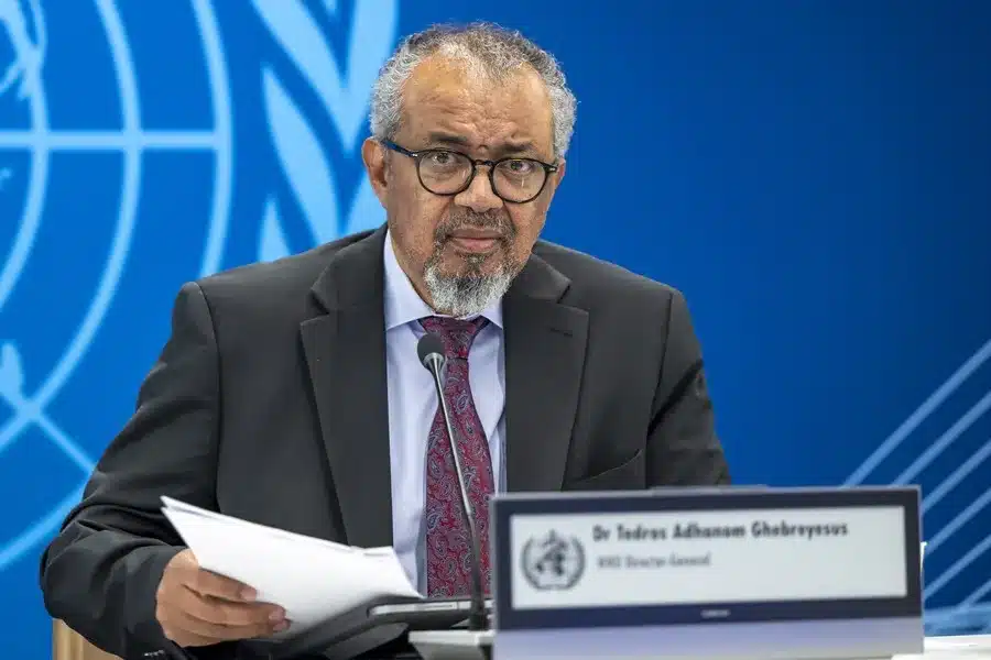 El director general de la Organización Mundial de la Salud, Tedros Adhanom Ghebreyesus.