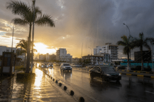 Lluvias aisladas y calor intenso / Imagen creada por la IA