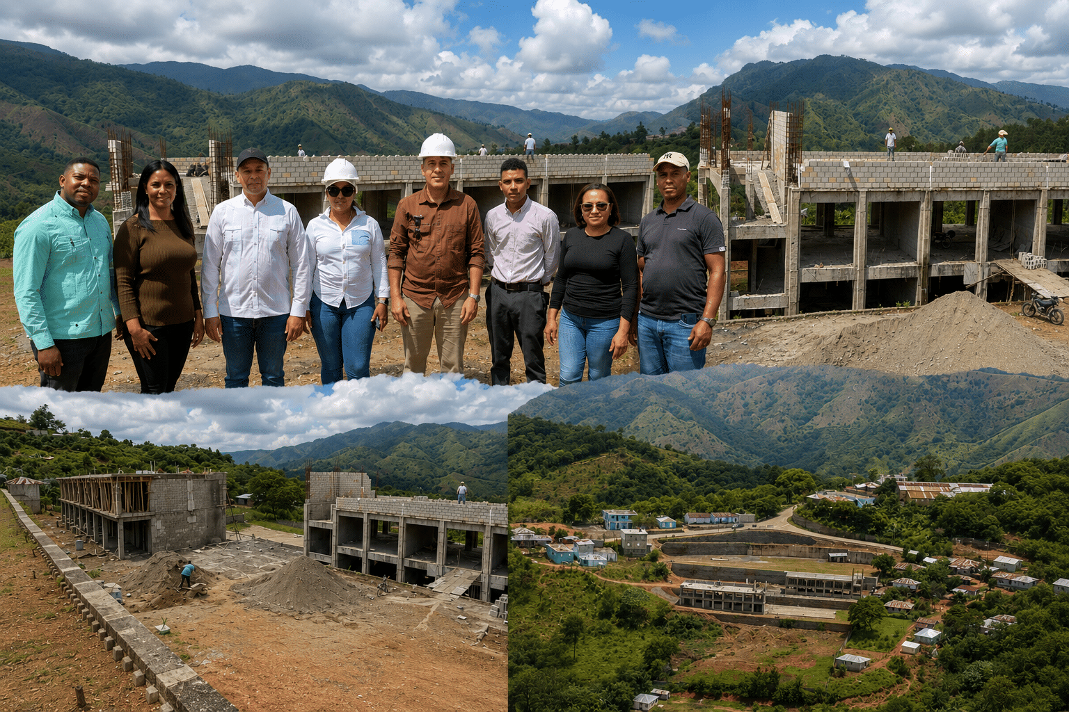Obras escolares en el municipio de Padre Las Casas y el distrito municipal de Los Fríos, en la provincia de Azua