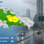 Mapa de alerta / Imagen creada por la IA
