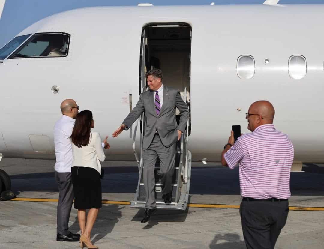 Christopher Landau inicia visita oficial a República Dominicana.