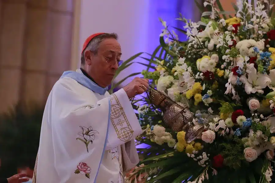 El cardenal de Honduras, Óscar Andrés Rodríguez, en una fotografía de archivo. EFE/ Gustavo Amador.
