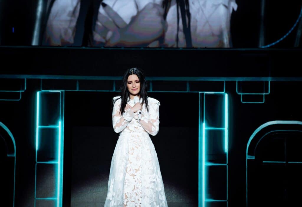 Cantante italiana Laura Pausini en la Feria Ganadera