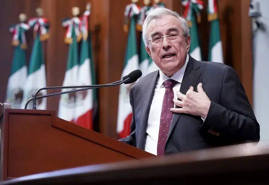 El gobernador de Sinaloa, Rubén Rocha Moya, en una fotografía de archivo. EFE/ Juan Carlos Cruz.