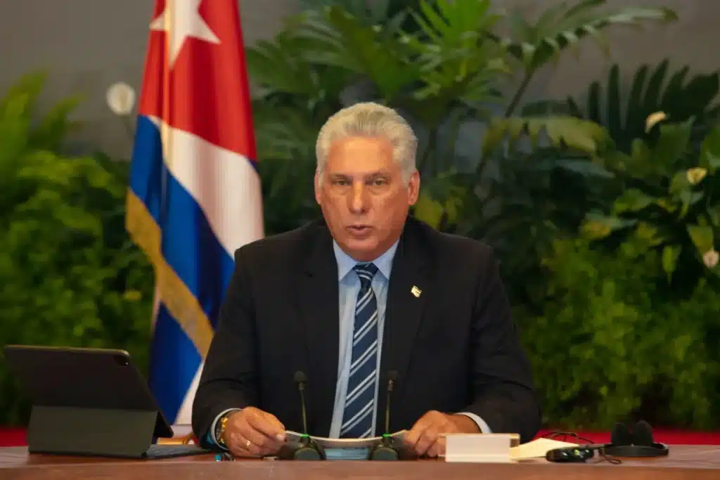 El presidente de Cuba, Miguel Díaz-Canel