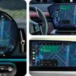 Google de una captura de pantalla que muestra la función denominada 'Live Lane Guidance' ('guía de carril en vivo'), que a diferencia de las indicaciones tradicionales por GPS, utiliza la cámara frontal del automóvil para analizar el entorno en tiempo real este martes, en Nueva York (EE.UU.). EFE/ Google