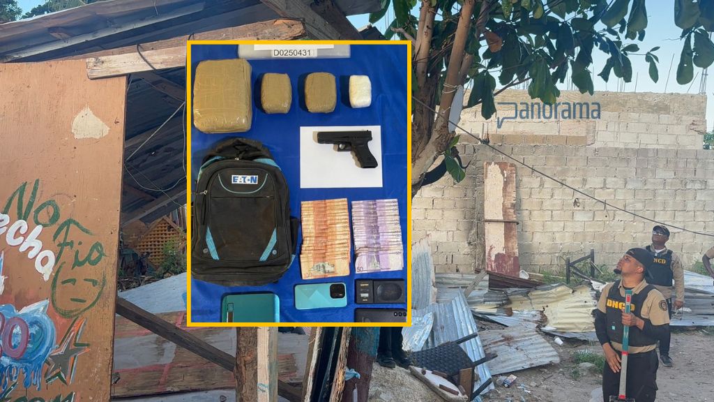 Incautan más de 5,000 mil gramos de drogas y dos pistolas en Higüey