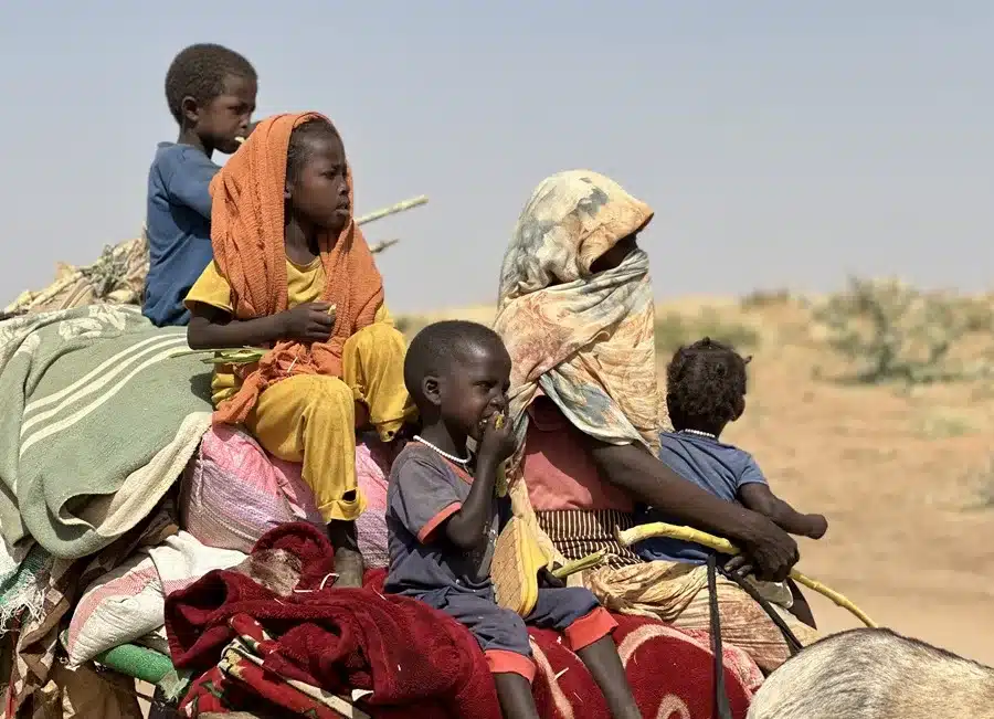 Desplazados sudaneses, en una imagen de archivo. EFE/ Marwan Mohamed.
