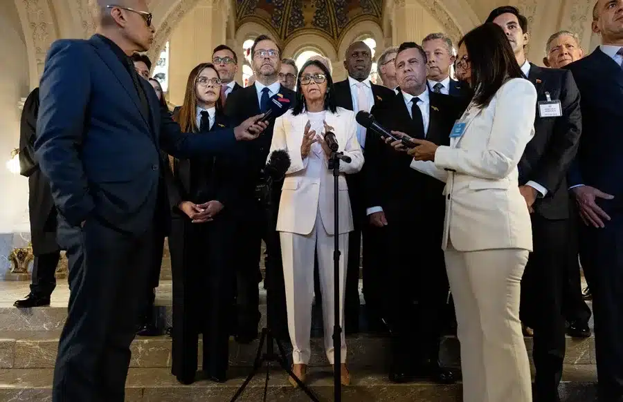 La presidenta encargada de Venezuela, Delcy Rodríguez