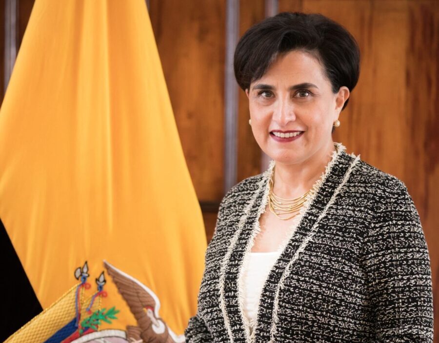 La canciller de Ecuador, Gabriela Sommerfeld