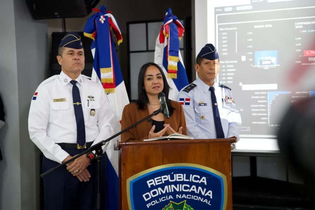 La ministra de Interior y Policía, Faride Raful