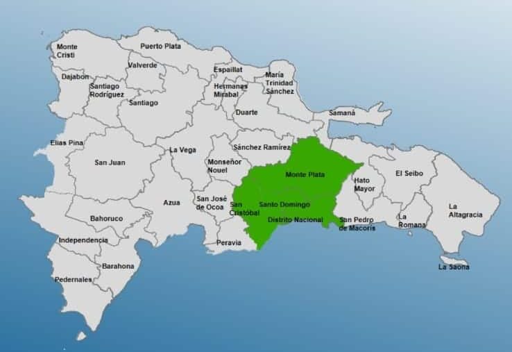 COE coloca tres provincias en alerta.