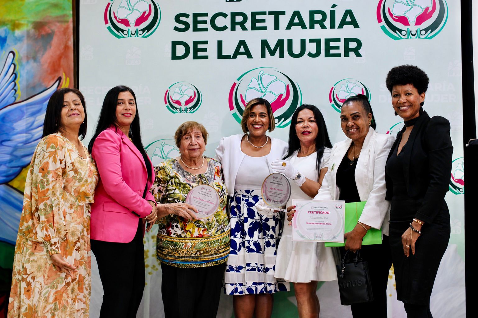 En las palabras centrales de la actividad, Angie Brooks reconoció el trabajo de dirigentes. (Fuente externa).