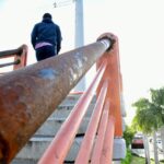 Puentes peatonales del Gran Santo Domingo, abandonados y en el olvido.