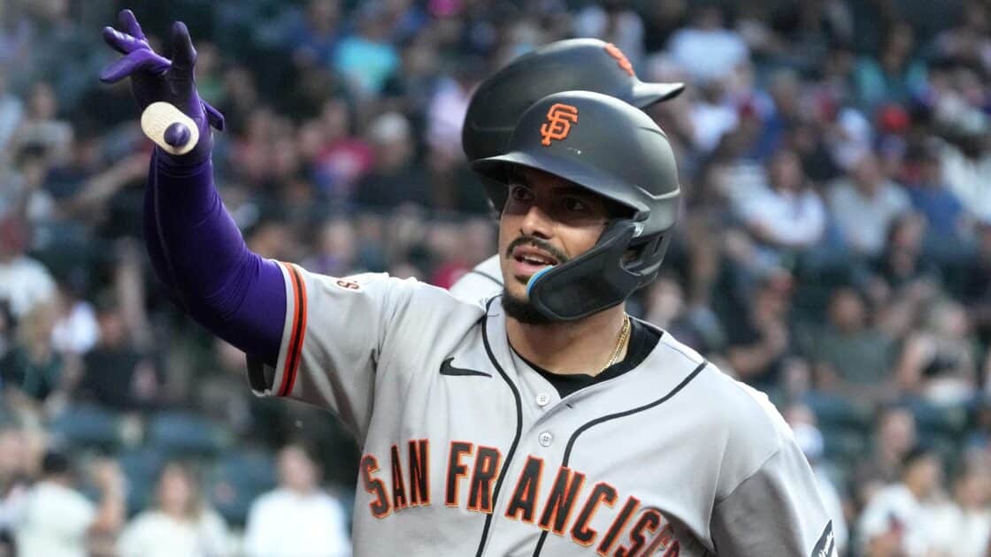 Willy Adames de los Gigantes de San Francisco.