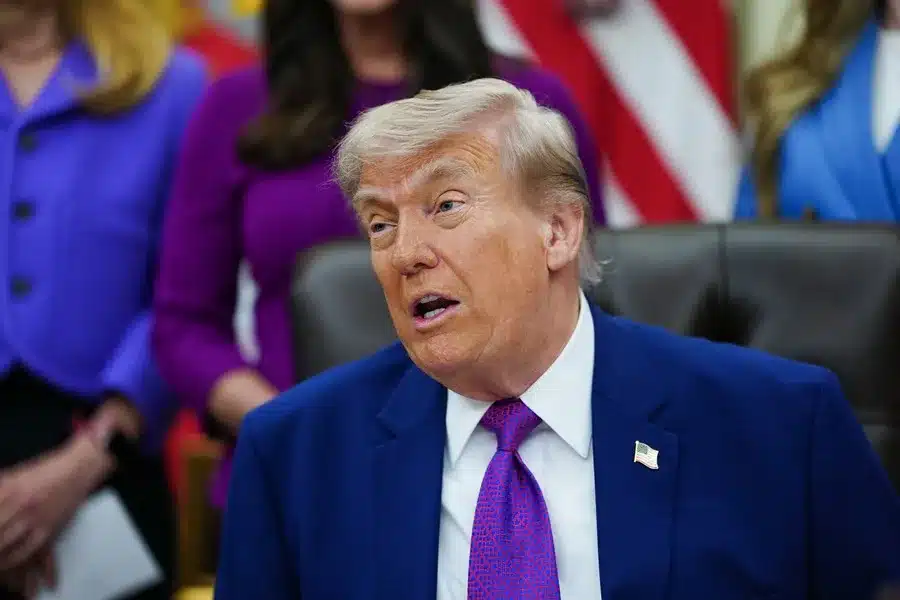 Fotografía de archivo del presidente de Estrados Unidos, Donald Trump. EFE/EPA/Aaron Schwartz/ Pool.