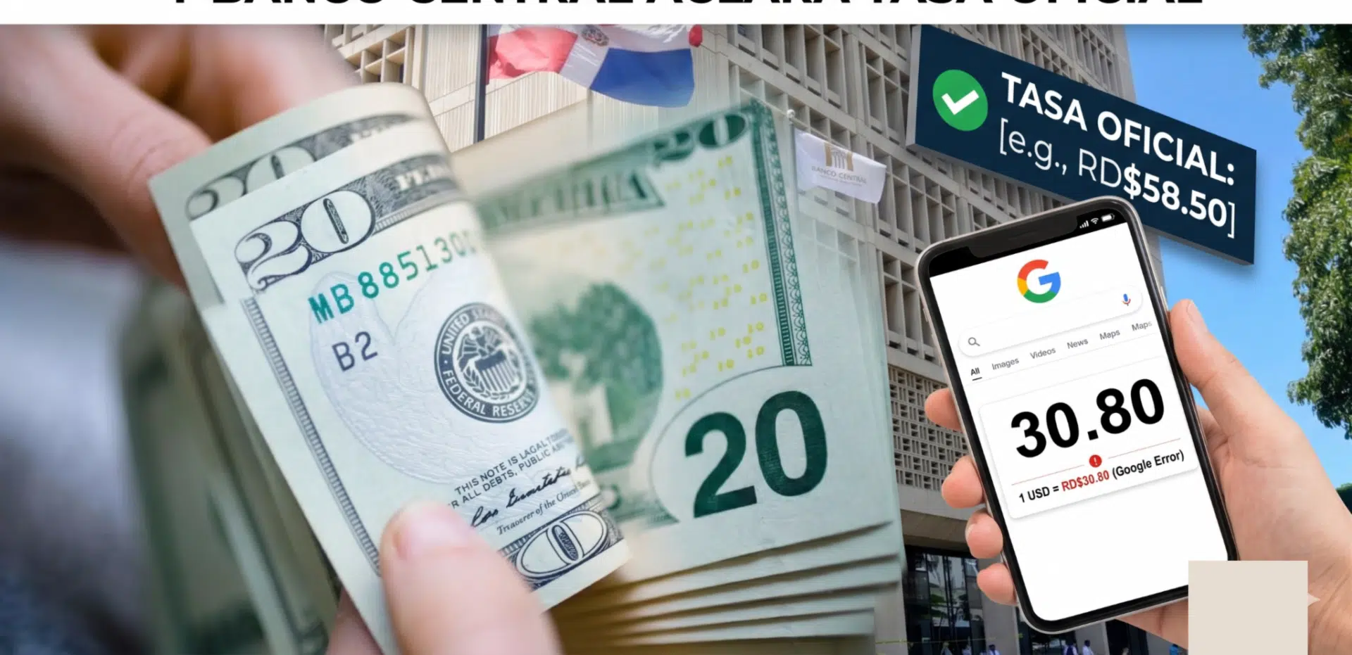 Banco Central aclara tasa oficial del dólar