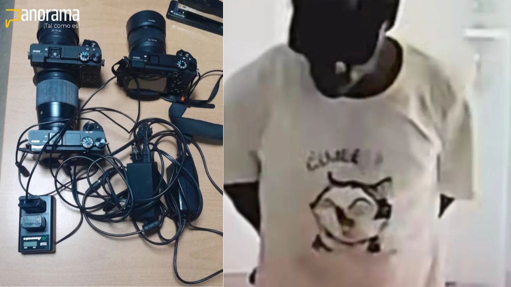Policía recupera equipos fotográficos robados en Santiago y persigue a presunto responsable