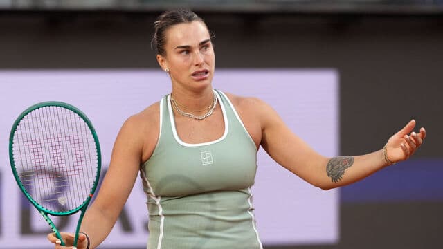 Aryna Sabalenka una de las figuras importantes del tenis femenino. Es de Bielorusia.
