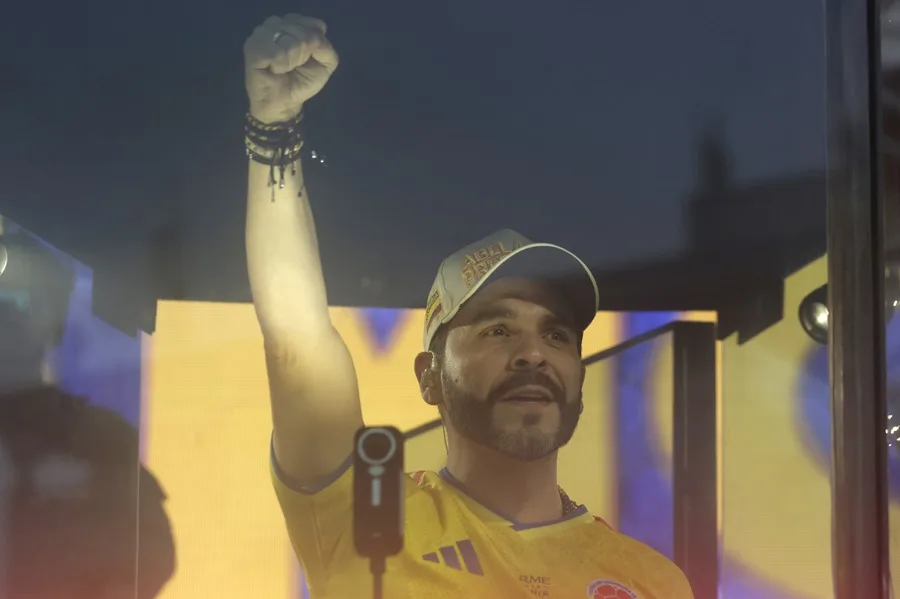 El candidato colombiano ultraderechista Abelardo de la Espriella en un acto de campaña, el 9 de junio de 2026, en Cartagena (Colombia). EFE/ Ricardo Maldonado Rozo.