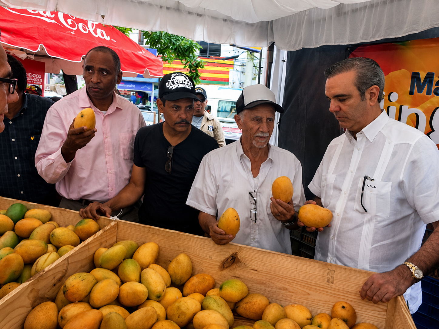 Compartiendo en la Feria del Mango de Baní de 2017