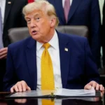 Presidente de Estados Unidos, Donald Trump, en la Oficina Oval de la Casa Blanca este lunes, en Washington (EE.UU.)