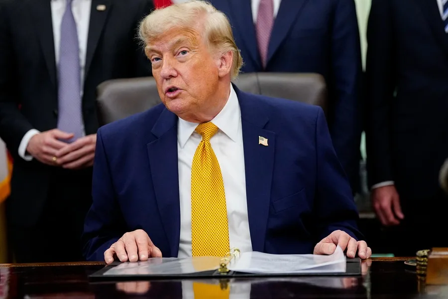 Presidente de Estados Unidos, Donald Trump, en la Oficina Oval de la Casa Blanca este lunes, en Washington (EE.UU.)