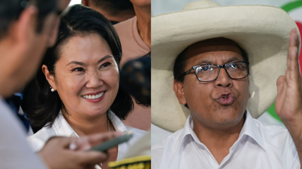 Perú decide este domingo en las urnas entre Keiko Fujimori y Roberto Sánchez en una elección marcada por la polarización