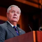Fotografía de archivo del senador republicano estadounidense Lindsey Graham, aliado de Trump, en Washington (EE.UU.). EFE/EPA/ Will Oliver.