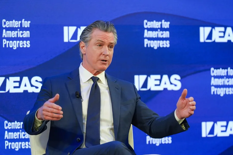 El gobernador de California, Gavin Newsom