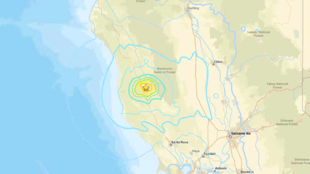 El terremoto de magnitud 5.6 sacudió una zona rural del norte de California y fue el sismo más fuerte registrado en el área desde 1940.