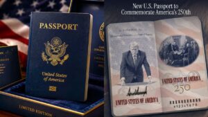 Así se ve el nuevo pasaporte de Estados Unidos (Foto fuente externa).