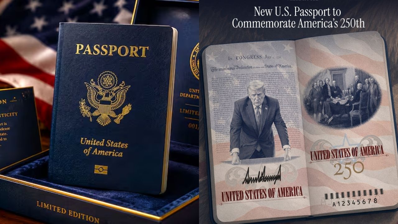 Así se ve el nuevo pasaporte de Estados Unidos (Foto fuente externa).