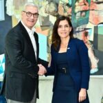 Gonzalo Castillo, aspirante a la Presidencia y la embajadora de Estados Unidos en República Dominicana, Leah Campos