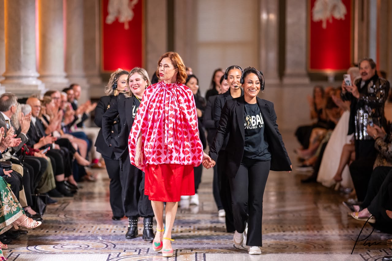 Raiza González al finalizar el desfile