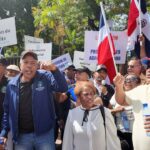 Manifestantes de la ANPA.