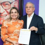 Ivanna Rivera y el expresidente Danilo Medina.