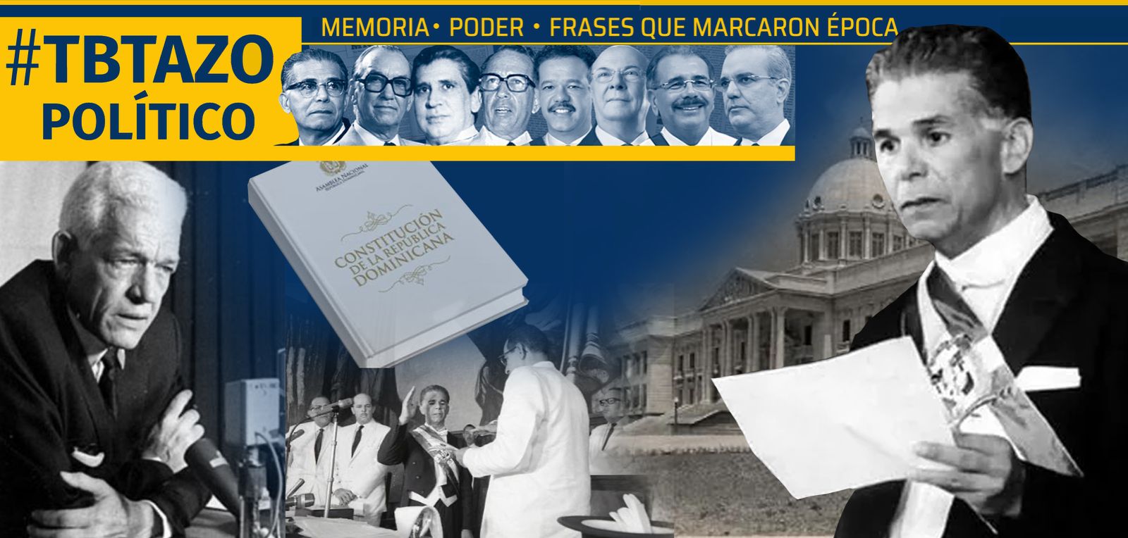 Joaquín Balaguer en su juramentación del segundo mandato desde 1970 al 1982.