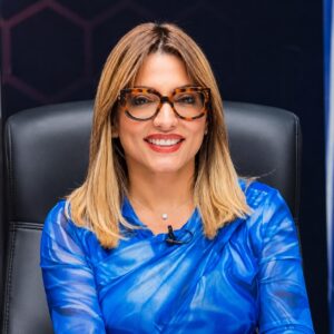 La comunicadora y abogada mocana, Julieta Tejada del matutino El Gobierno de la Mañana. (Fuente externa).
