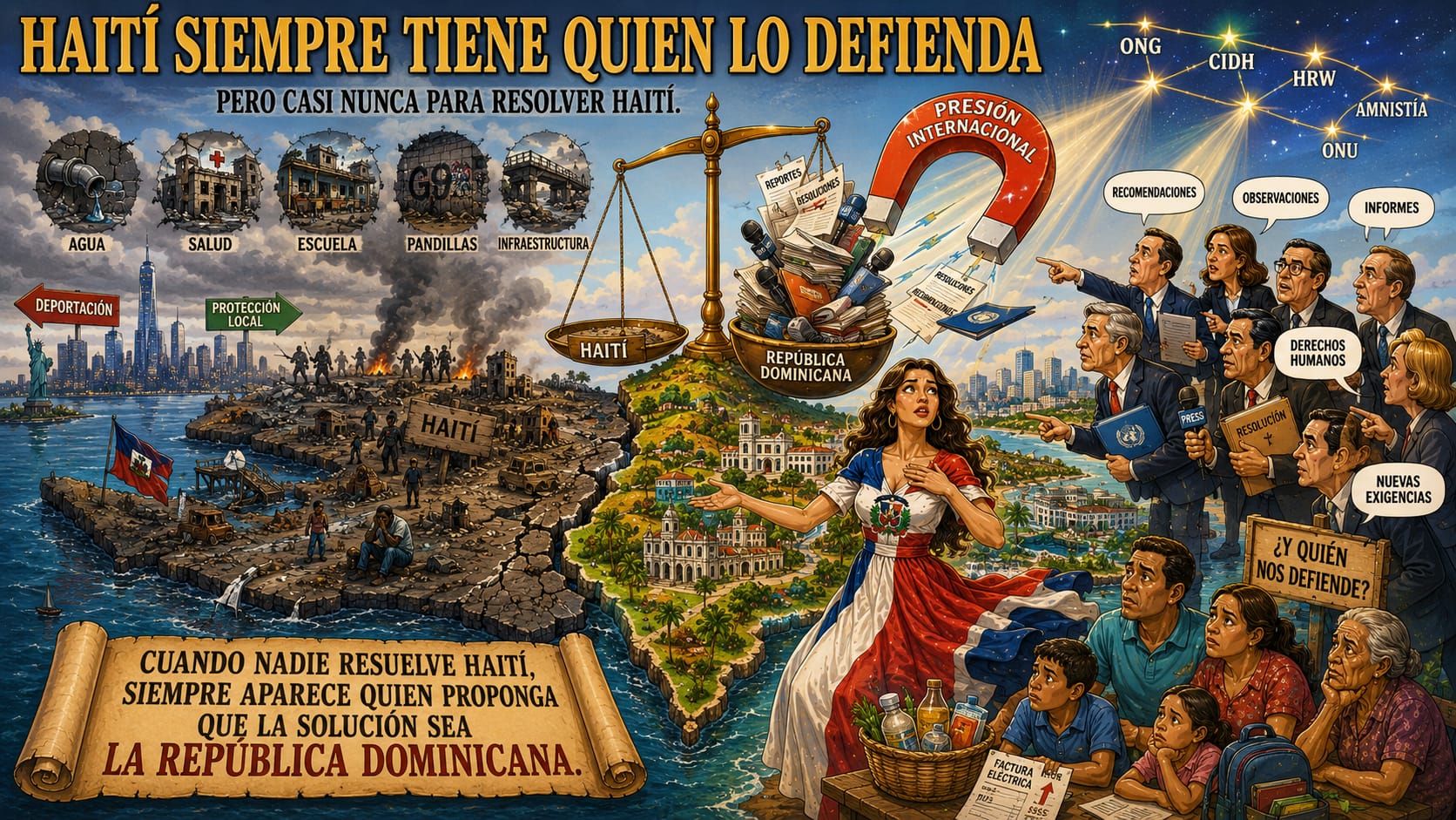 Haití siempre tiene quien le defienda.