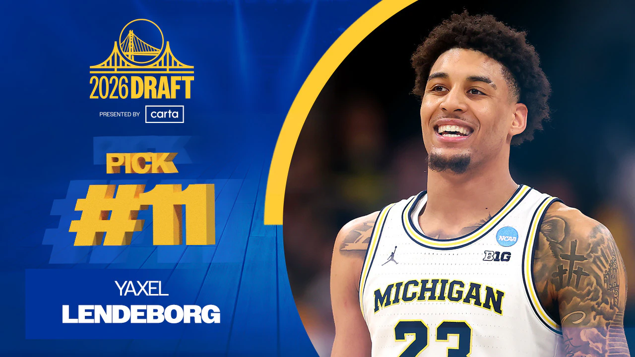 El dominicano Yaxel Lendeborg fue seleccionado este martes por los Golden State Warriors con el pick número 11 del Draft de la NBA 2026
