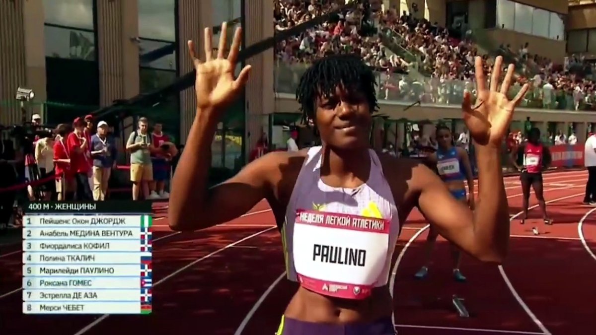 Marileidy Paulino inició con victoria su temporada 2026 al conquistar este viernes los 400 metros planos en el Memorial de los Hermanos Znamensky, celebrado en Rusia