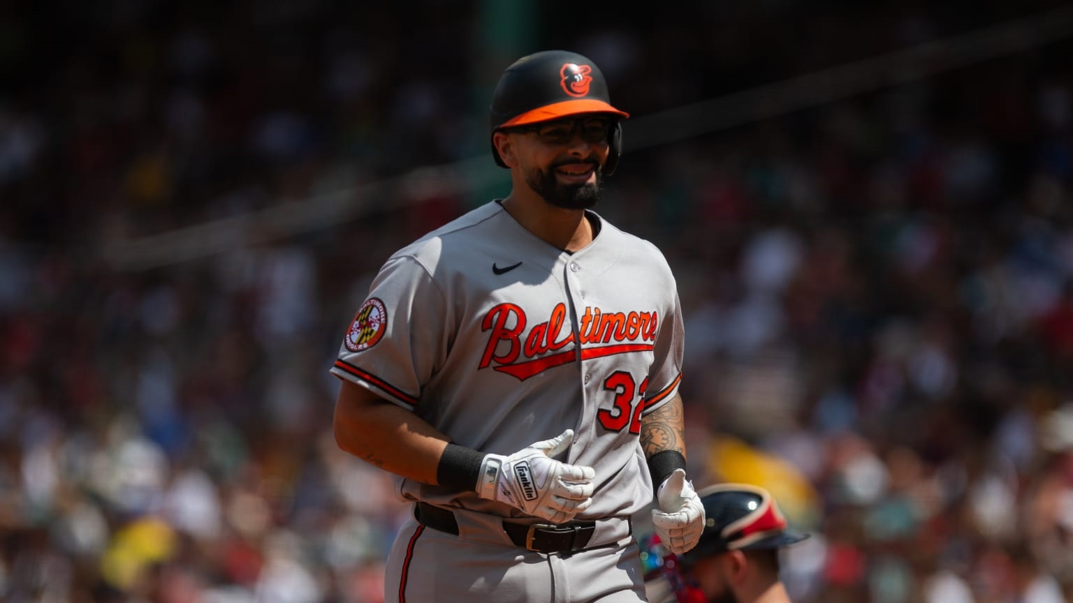 Christian Encarnación-Strand de los Orioles ayudó con su segundo jonrón.
