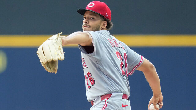 Chase Burns de los Rojos de Cincinnati.
