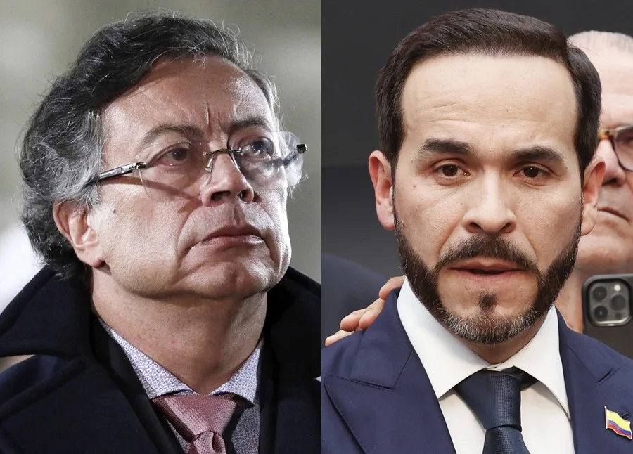 Combo de fotografías de archivo que muestra al presidente de Colombia, Gustavo Petro (i) y su sucesor, Abelardo de la Espriella. EFE/ Archivo.